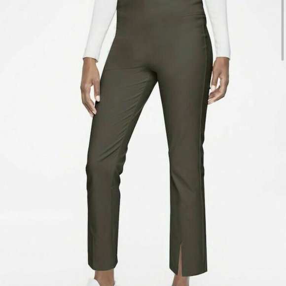 Athleta Pants - ATHLETA WANDER SLIM STRAIGHT CROP PANT S 6 olive
